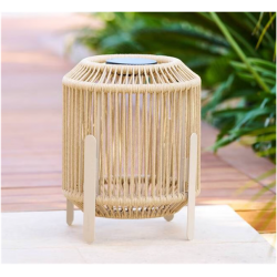 Lanterne solaire Luminy 3 couleurs, vert laurier, graphite et argile en 2 hauteurs, 45cm et 31 cm en aluminium